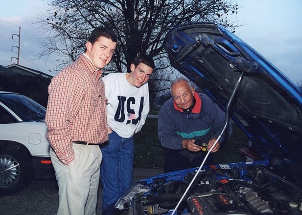 GTX GpaX and Chris under the hood of car